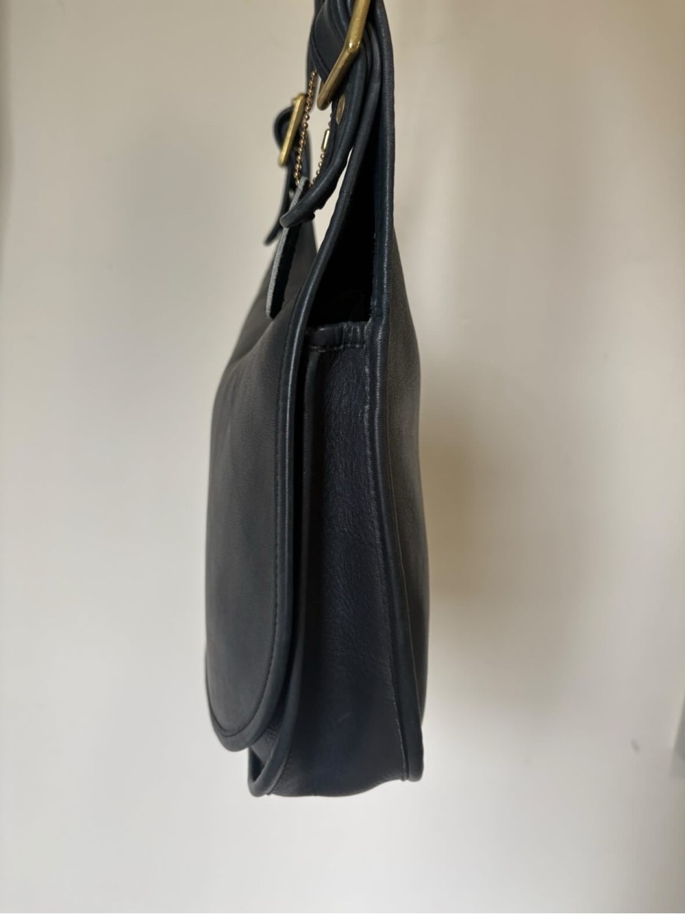 Vintage Coach NYC Navy Large Saddle 9210 - Picture 7 of 16